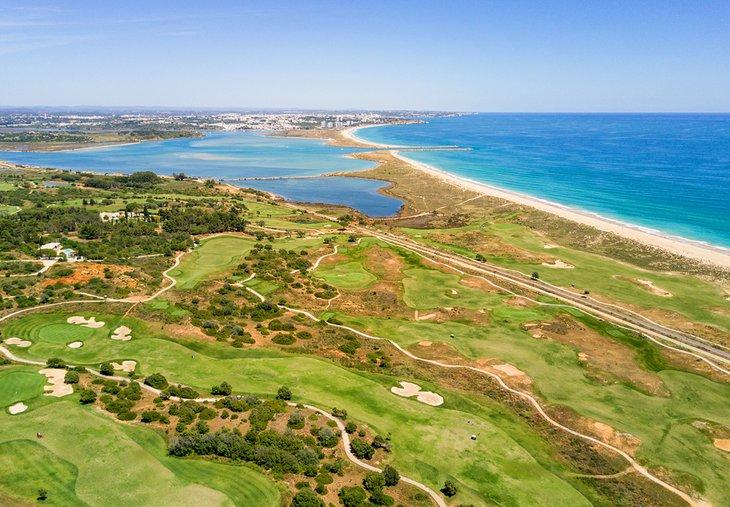 Vista aérea del Campo Alvor en Palmares