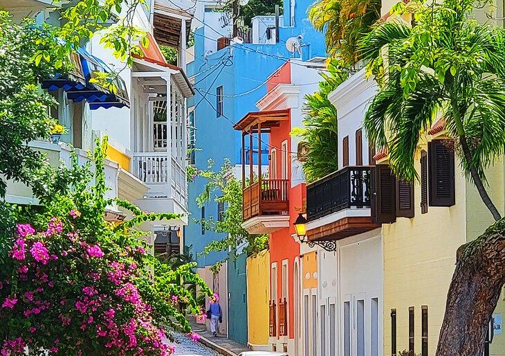 Edificios coloridos en el Viejo San Juan
