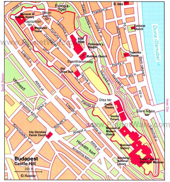 Budapest - Colline du château - Plan de l'église