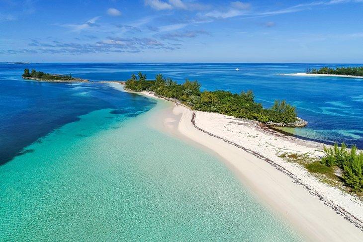 Vista aérea de Munjack Cay