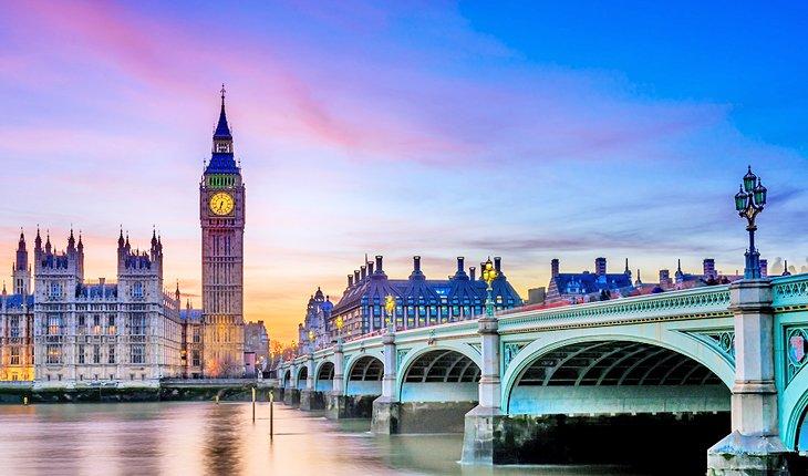 Puesta de sol sobre Londres