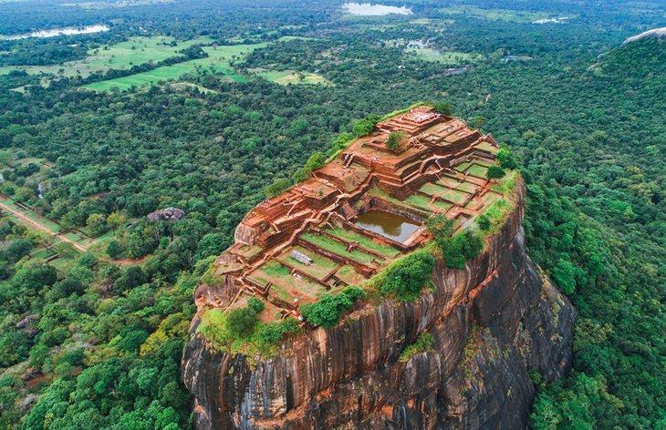 Vista aérea de Sigiriya