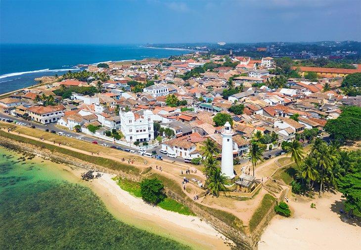 Vista aérea de Galle Fort