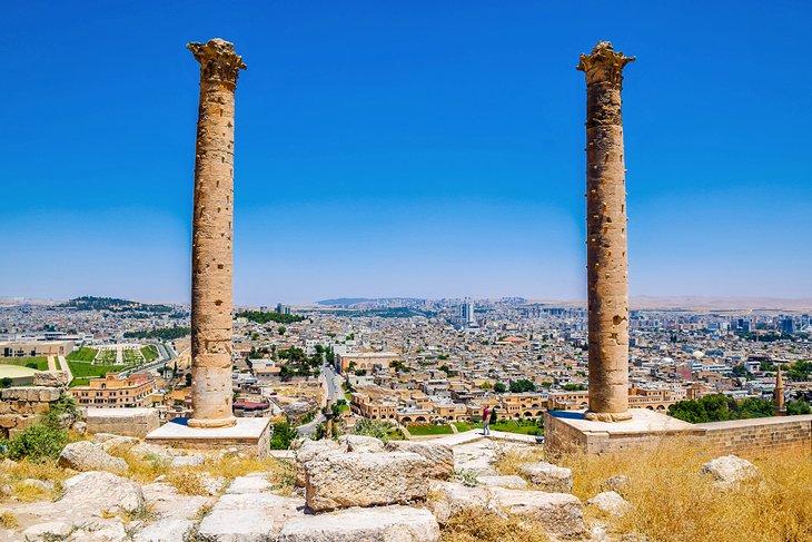 Vista de Sanliurfa desde el castillo