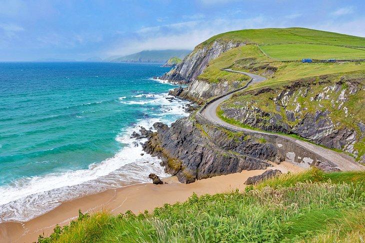 Camino costero en la Península de Dingle