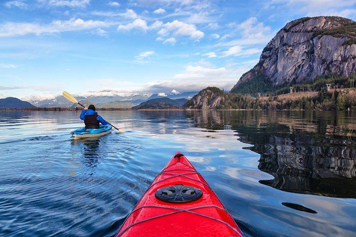 Kayak en Howe Sound