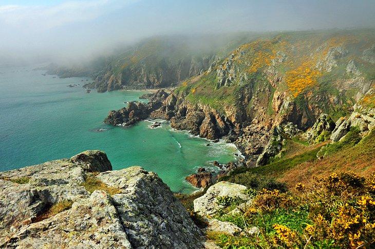 Acantilados en Guernsey