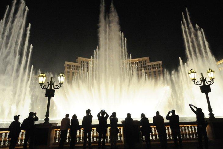 Fuentes danzantes en el Bellagio Resort