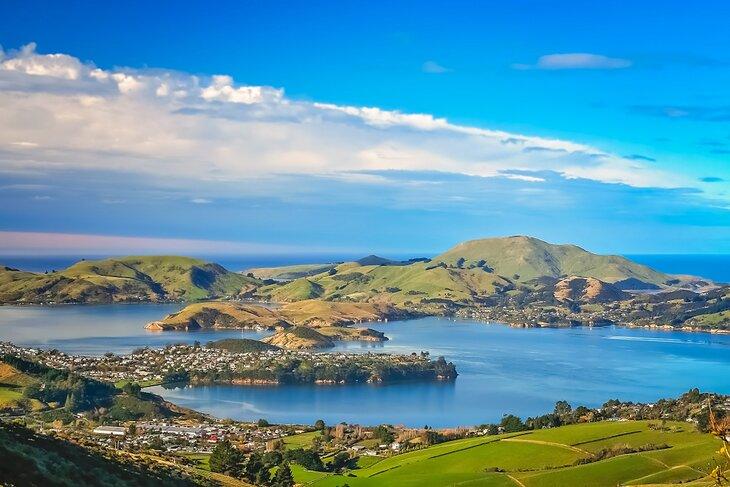 Vue sur Dunedin, Nouvelle-Zélande