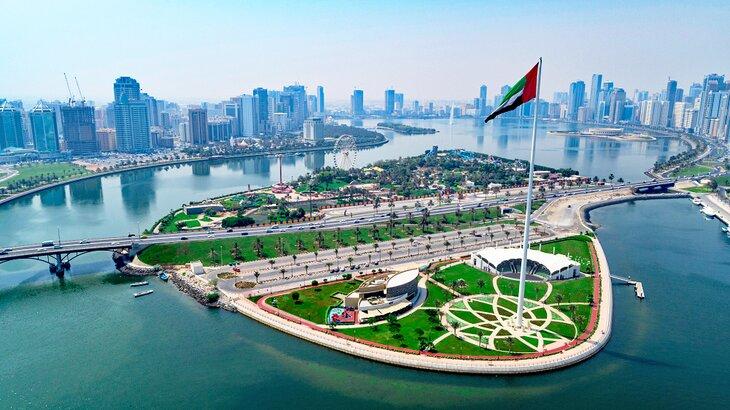 Vista aérea de Sharjah