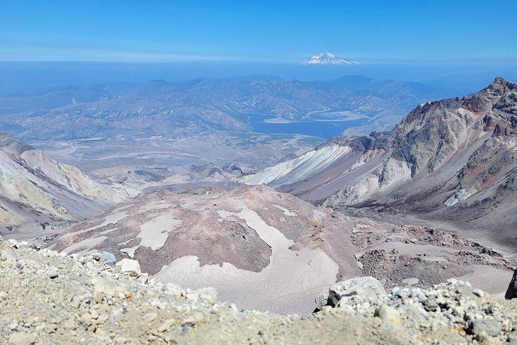 La vista desde la cima del monte Saint Helens