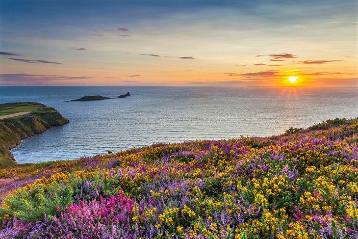 Rhossili Bay auf der Gower-Halbinsel