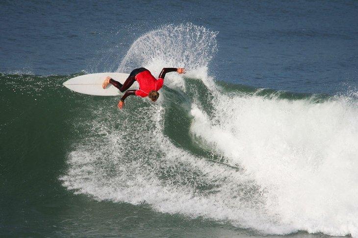 Surfista en Jeffreys Bay