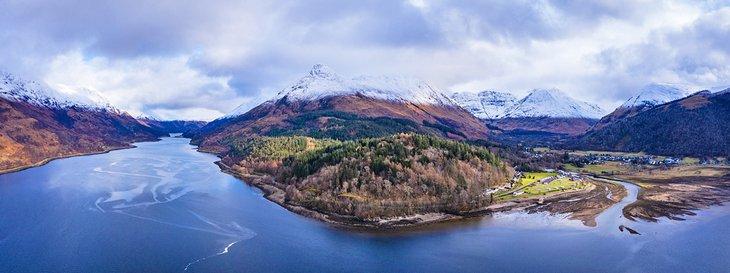 Vista aérea de Loch Leven