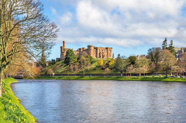 Castillo de Inverness en un día de invierno