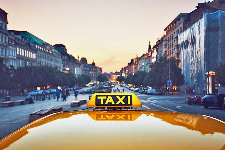 Taxi in Prag