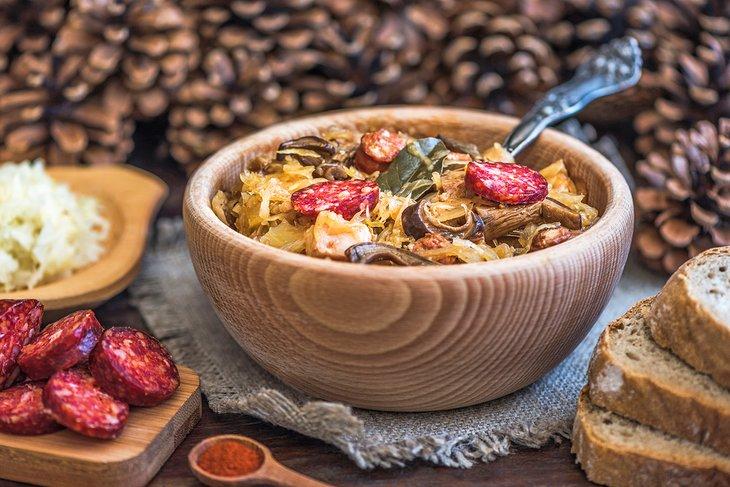 Traditionelle tschechische Sauerkrautsuppe