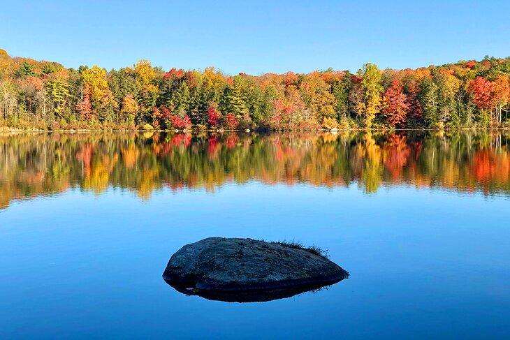Burr Pond en Torrington, Connecticut