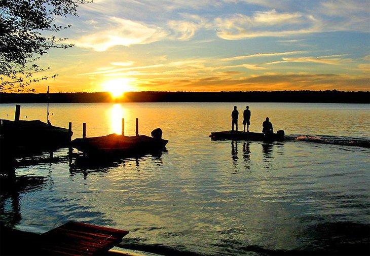 Atardecer en el Lago Gardner