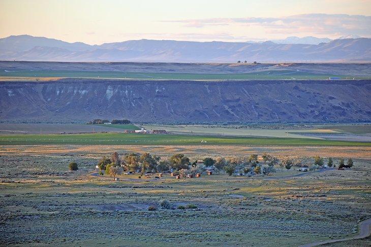 Camping Broken Wheel en el Parque Estatal Bruneau Dunes