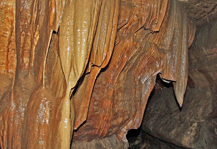 Stalaktiten in der Niagara-Höhle, Minnesota