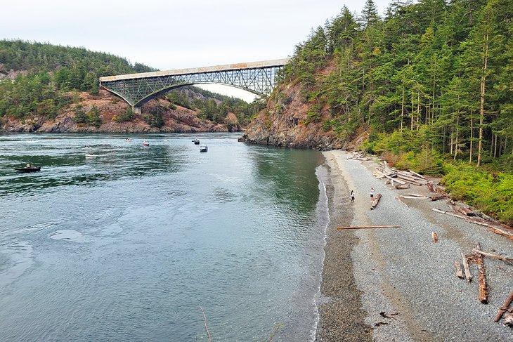 North Beach, a un corto paseo del camping Cranberry Lake