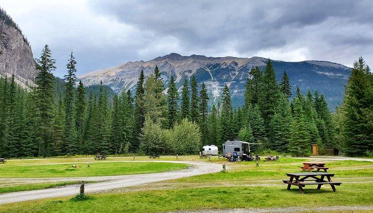 Camping Kicking Horse
