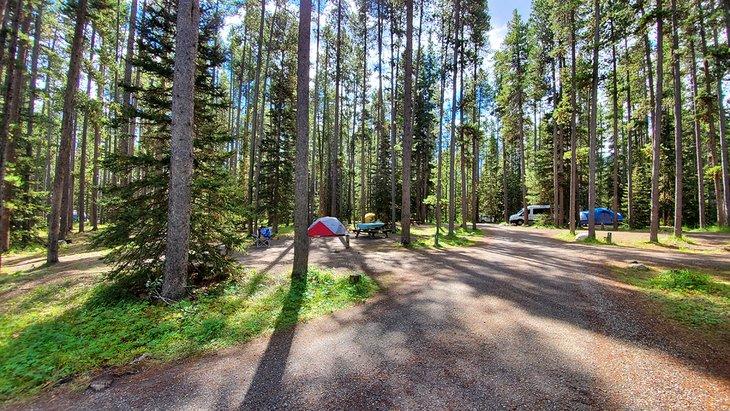 Camping de tiendas de Lake Louise