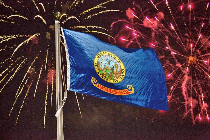 Fuegos artificiales en Idaho