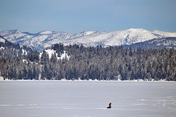 Pesca en hielo en Idaho