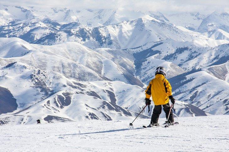 Esquiando en Sun Valley