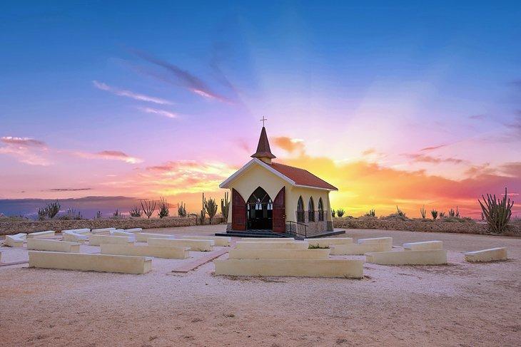 Capilla Alto Vista al atardecer