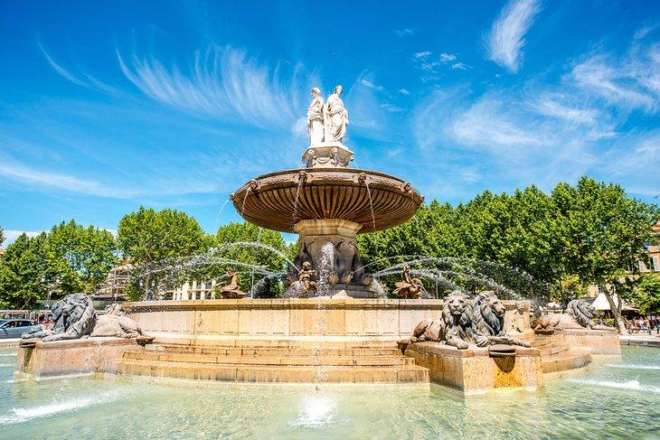 La Fontaine de la Rotonde en Aix-en-Provence