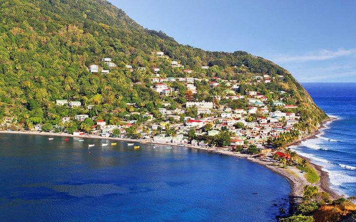 Pueblo pesquero en Dominica