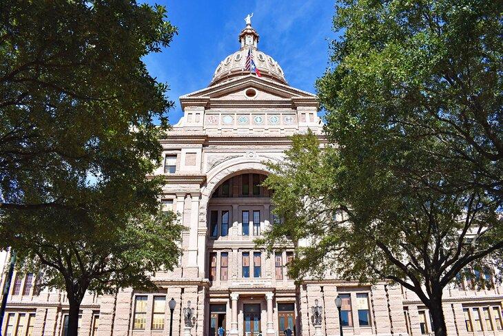 Capitolio de Texas en el centro de Austin, TX