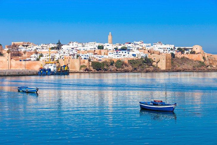 Vista del río Bou Regreg y Rabat