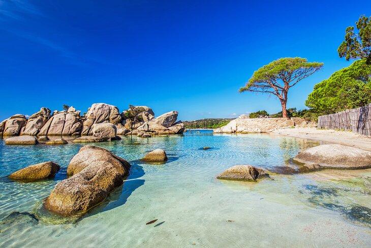 Playa Palombaggia, Córcega, Francia