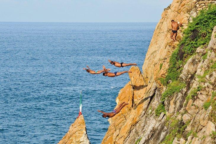 Plongeurs de La Quebrada