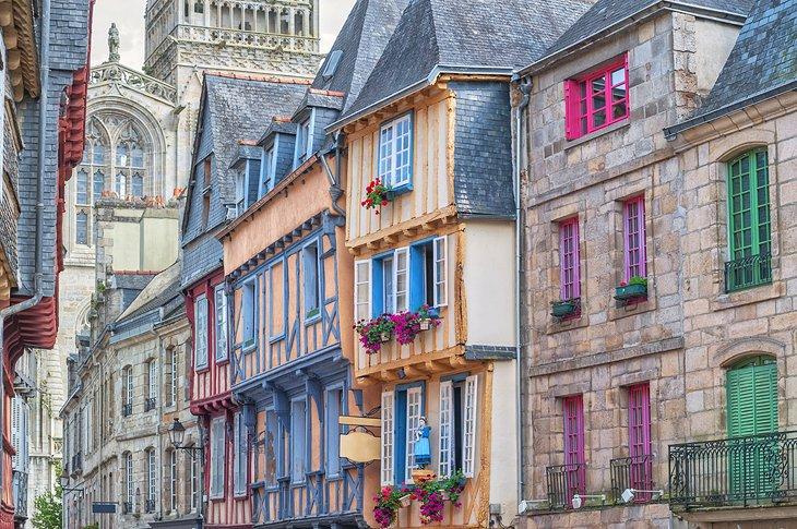 Casas de entramado de madera en Quimper