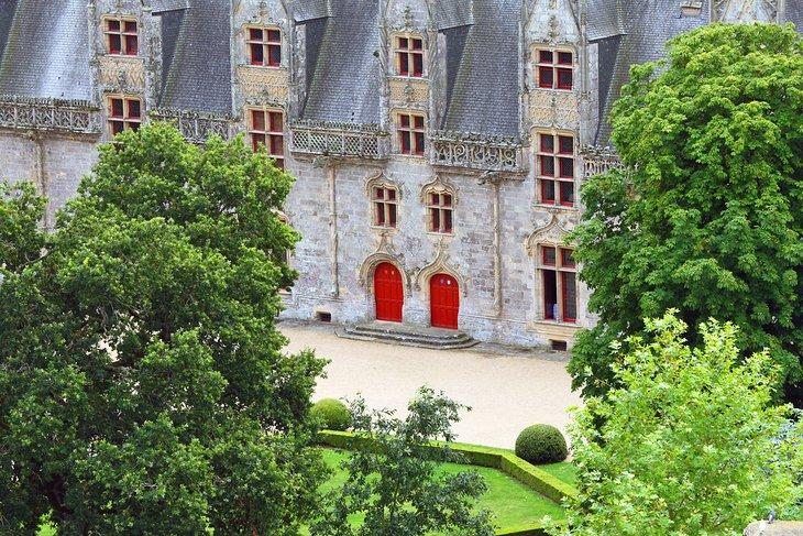 Jardines en el Château de Josselin