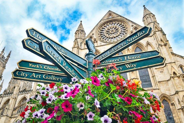 Señal de dirección en York