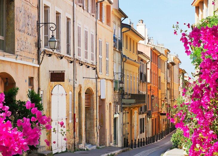 Eine Straße in Aix-en-Provence