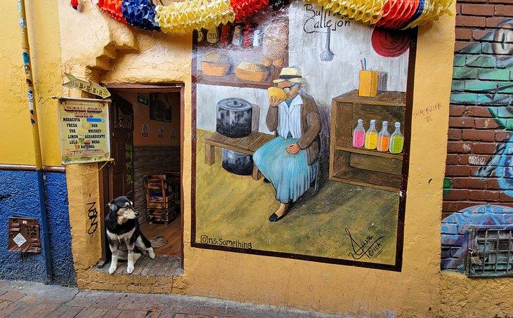 Mural en Calle Jon del Embudo en La Candelaria