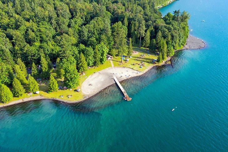 Vista aérea de Cultus Lake