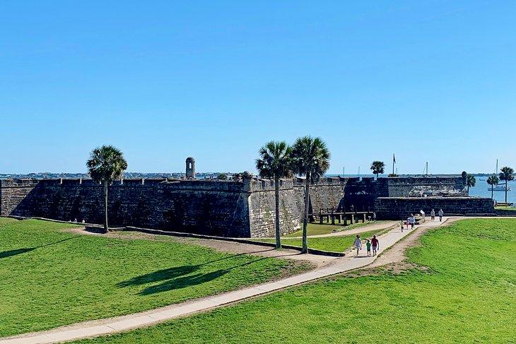 Blick auf das Castillo de San Marcos