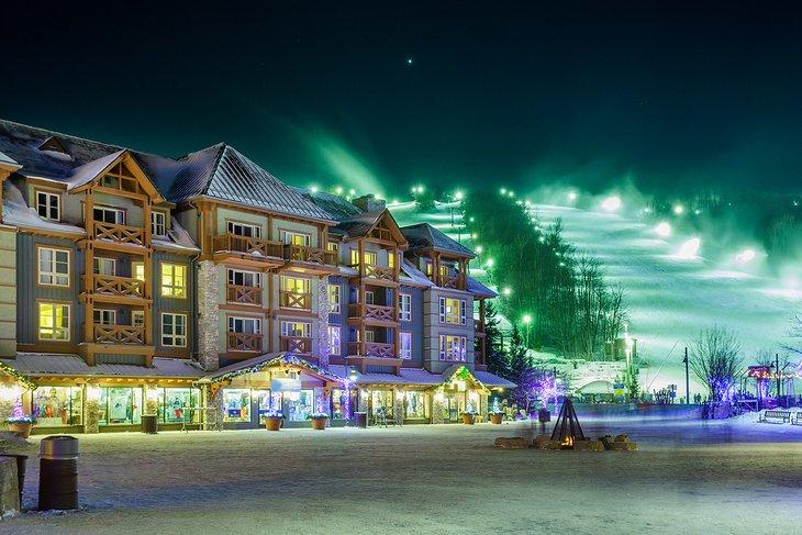 Village de Blue Mountain en hiver