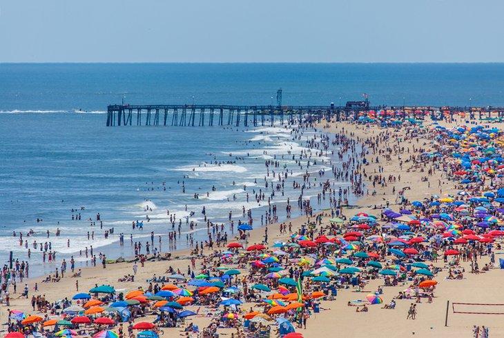 Día de verano en Ocean City Beach