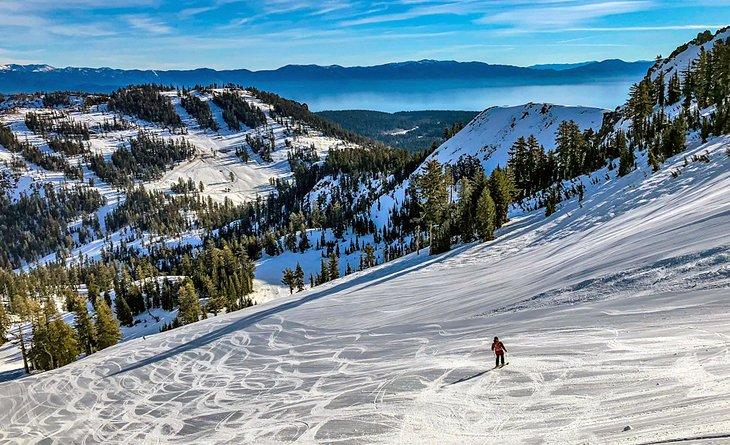 Las pendientes de Palisades Tahoe