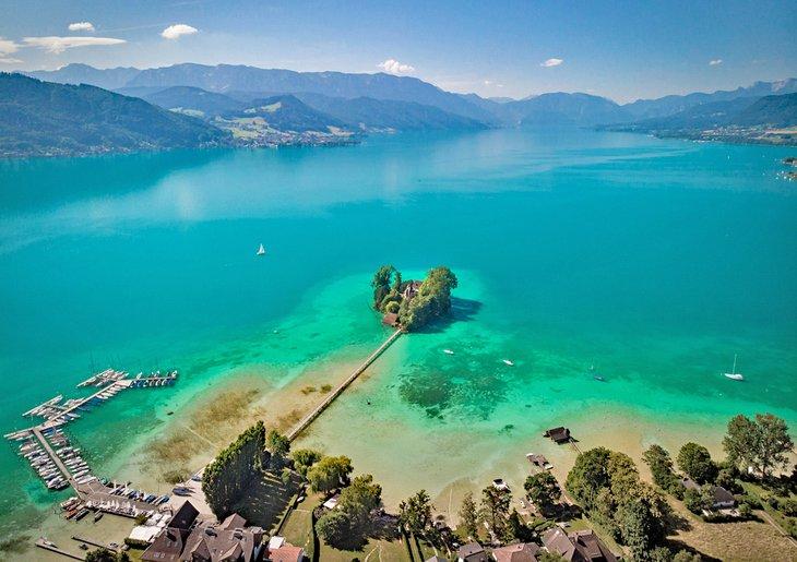 Vista aérea de Attersee