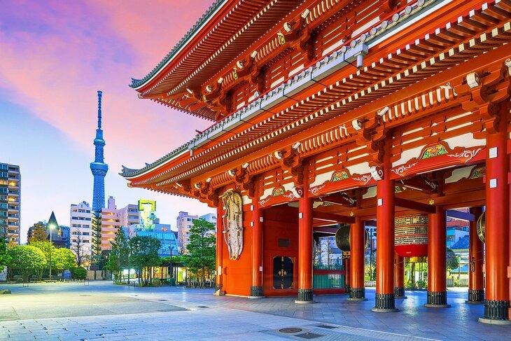 Templo Sensō-ji en el barrio de Asakusa, Tokio